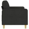 vidaXL 2-seater Sofa Black Fabric (100% polyester), metal, textilene