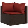 vidaXL Patio Lounge Set Brown