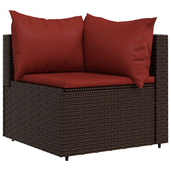 vidaXL Patio Lounge Set Brown