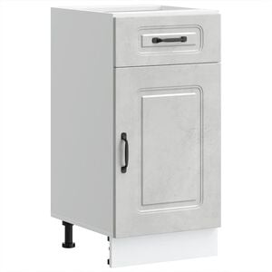 vidaXL Kitchen Base Cabinet Concrete grey Engineered wood