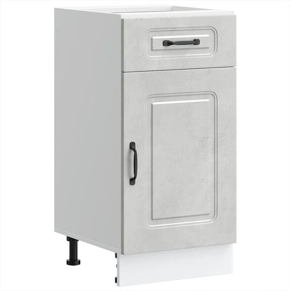 vidaXL Kitchen Base Cabinet Concrete grey Engineered wood