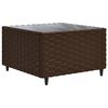 vidaXL Patio Lounge Set Brown, Cream White