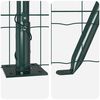 vidaXL Fence with Post Green 3.28 x 82.02 ft Steel