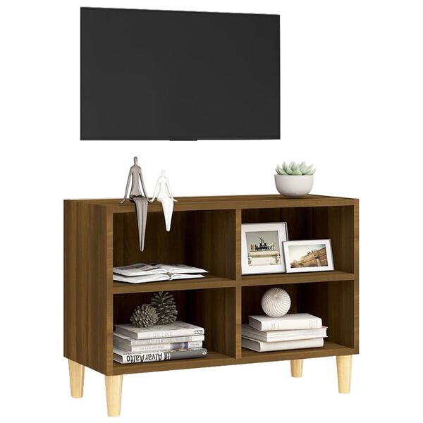 vidaXL TV Cabinet Brown Oak Engineered Wood Standard TV Cabinet