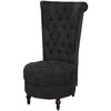 vidaXL Sofa Chair Black Wood, Polyester fabric Standard Statement Piece