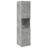vidaXL Bathroom Furniture Set Concrete grey Engineered wood