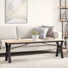 vidaXL Coffee Table Leg Black Powder-Coated Steel Standard Durable