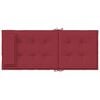 vidaXL Highback Chair Cushion Set of 6 Wine Red