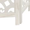vidaXL Room Divider 6 Panels White Solid Wood Paulownia