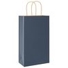 vidaXL Paper Bags 250 pcs with Handles Blue 21x11x36 cm