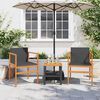 vidaXL Garden Chair Black
