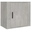 vidaXL Wall-mounted Bedside Cabinet Set of 2 Concrete gray Engineered wood