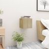vidaXL Bedside Cabinet Sonoma oak Engineered wood 12.0x11.8x11.8 in