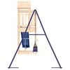 vidaXL Outdoor Playset Natural wood, Blue Solid pine wood, Polypropylene
