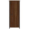 vidaXL Bedside Cabinet Brown Oak Engineered wood, iron Medium