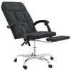 vidaXL Reclining Office Chair Black
