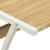 vidaXL Corner Desk Oak Engineered wood with PVC cover and metal Large