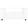 vidaXL TV Cabinet White Engineered Wood Medium Adjustable Armrests