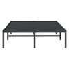 vidaXL Bed Frame Black Powder-Coated Steel 4.0 x 6.3 ft Small Double