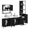 vidaXL Bathroom Furniture Set Black