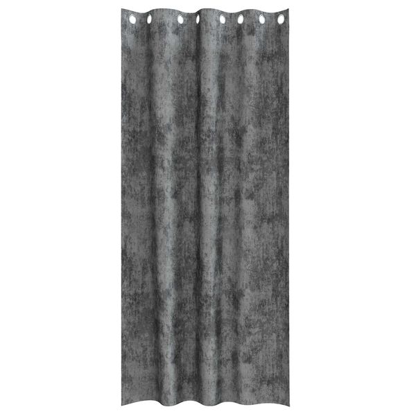 vidaXL Velvet Curtains 2 pcs Grey 88.58 x 55.12 in Velvet