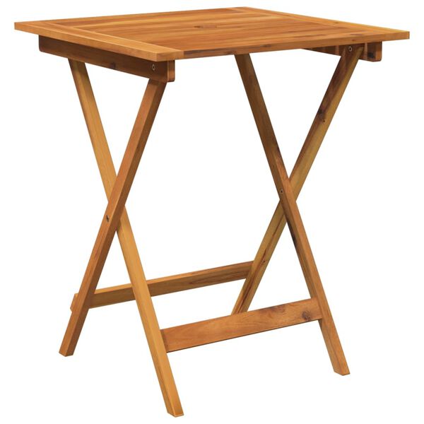 vidaXL 3 Piece Folding Patio Dining Set Solid Acacia Wood (313595+313601)