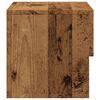 vidaXL Wall-mounted Bedside Cabinet Set of 2 Old wood Engineered wood