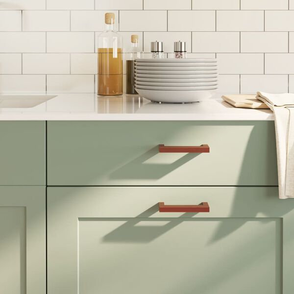 vidaXL Cabinet Handle Set of 20 Bronze Stainless steel Medium Durable