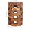 vidaXL Bedside Cabinet Teak Solid Teak Wood Medium Durable