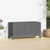 vidaXL Garden Storage Box Grey Solid pine wood Medium Garden Storage Box