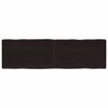 vidaXL Table Top Dark Brown Solid Oak Wood 55.1 in x 15.7 in x 2.4 in