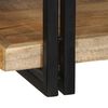 vidaXL Wall Shelf Natural Wood Solid rough mango wood, Iron