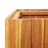 vidaXL Raised Bed Brown Solid Acacia Wood Medium Planters