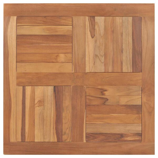 vidaXL Table Top Teak Solid Teak Wood 31.5x31.5 in Durable Table Top