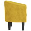 vidaXL Tub Chair Yellow Velvet