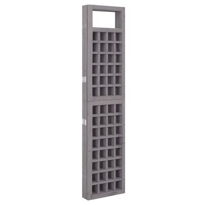 vidaXL 5-Panel Room Divider/Trellis Solid Fir Wood Gray 79.3"x70.9"