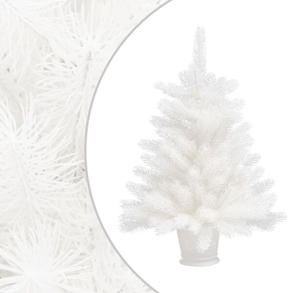 vidaXL Christmas Tree White Polyethylene, Plastic 25.6 in