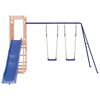 vidaXL Outdoor Playset Blue Solid Douglas Fir wood, Polypropylene Large
