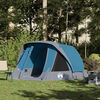 vidaXL Camping Tent Cabin 4-Person Blue Waterproof