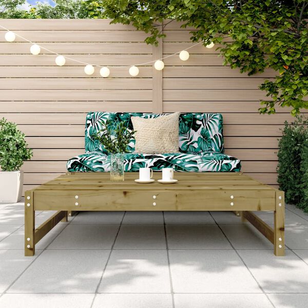 vidaXL Garden Footstool Impregnated Wood Solid Pine Wood 47.2x33.1 in