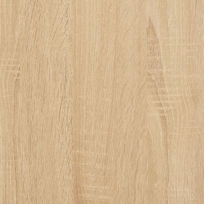 vidaXL Desk White and Sonoma Oak 35.4"x17.7"x29.9" Engineered Wood