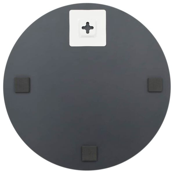 vidaXL Wall Mirror Transparent Glass, EVA 11.8 in Diameter Minimalistic