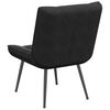 vidaXL Relaxing Chair Black Velvet Standard chair size Ergonomic