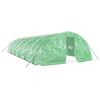 vidaXL Greenhouse Green PE (polyethylene) and galvanized steel Large