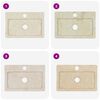 vidaXL Wall-mounted Sink Cream 15"x9.4"x2.6" Marble