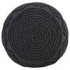 vidaXL Pouffe Anthracite 80% Cotton, 20% Polyester 17.7 in diameter