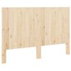 vidaXL Headboard Natural Wood Solid Pine Wood Double Durable