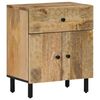vidaXL Bedside Cabinet Natural Wood Solid Mango Wood Bedside Cabinet