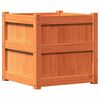 vidaXL Garden Planter Set of 2 Wax Brown Solid pine wood