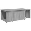 vidaXL Coffee Table Gray Sonoma Engineered Wood Large Swivel